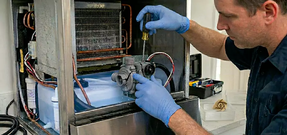 Commercial Ice Maker Water Pump Repair in North Fort Myers