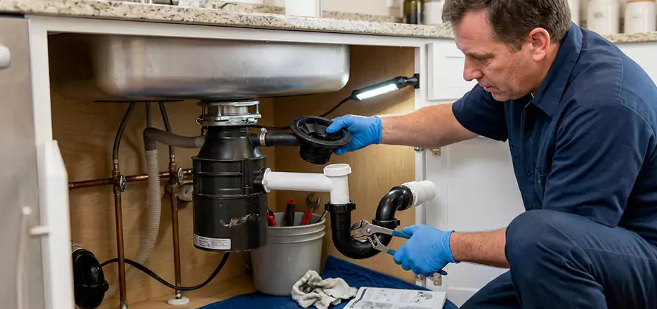 Garbage Disposal Splash Guard and Trap Installation in North Fort Myers